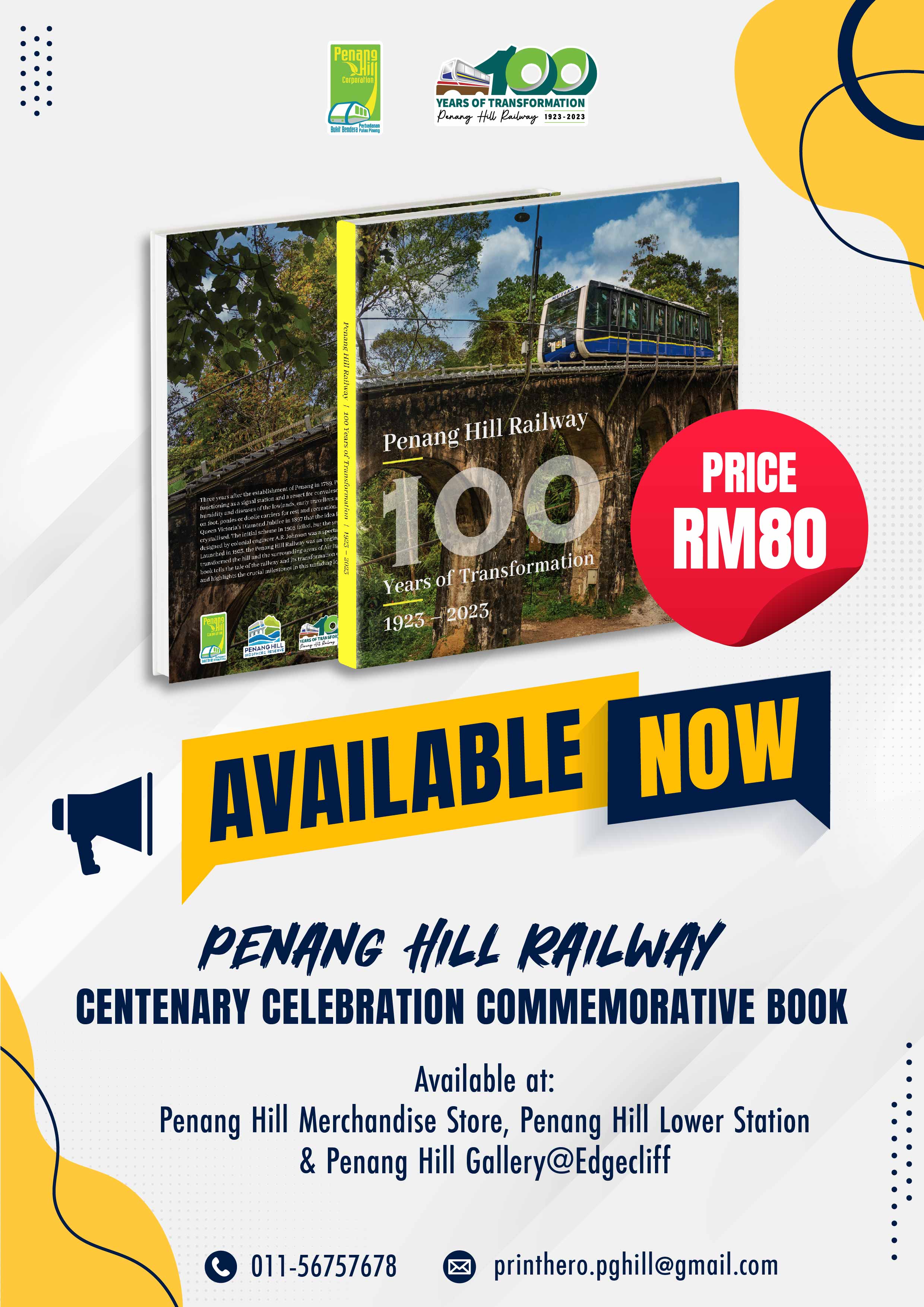 Penang Hill Railway Centenary Celebration Commemorative Book